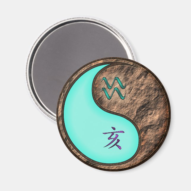 Aimant Verseau & Terre Sanglier (Recto/Verso)