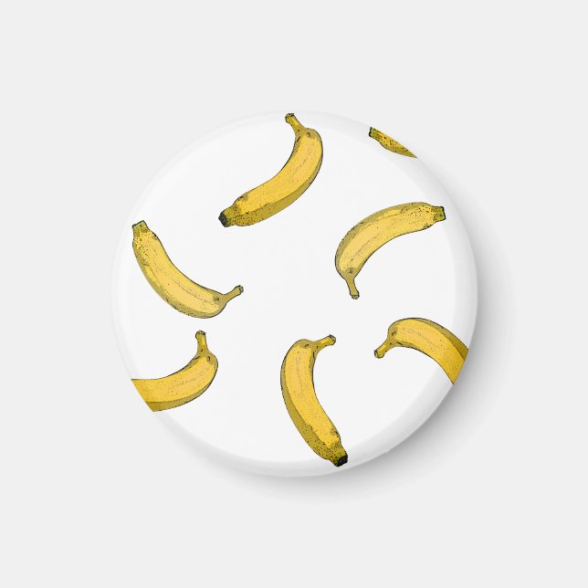 Aimant Version de croquis de motif Banana (Devant)