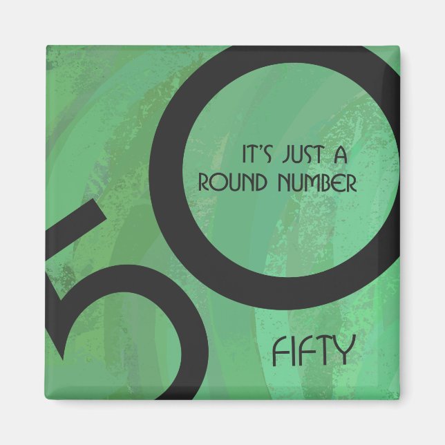 Aimant Vert 50 Décennie Anniversaire (Devant)