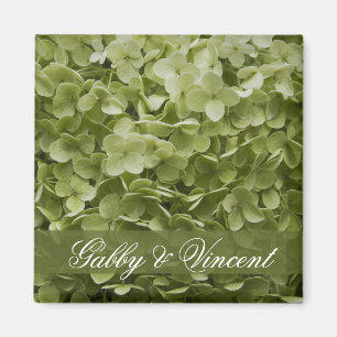 Aimant Vert Annabelle Hydrangea Mariage Floral