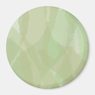 Aimant Vert, cool, aquarelle tendance motif abstrait