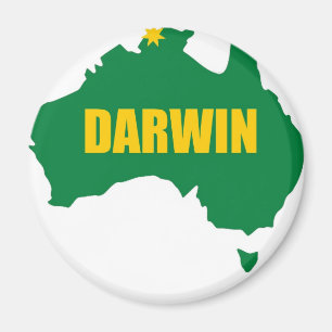 Aimant Vert de Darwin et carte d'or