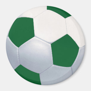 Aimant vert et blanc de ballon de football