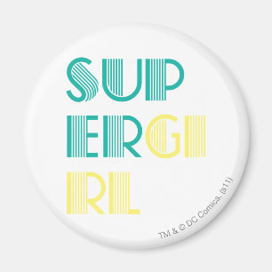 Aimant Vert et jaune de Supergirl