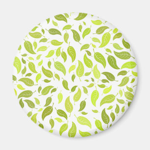 Aimant Vert Feuille Nature Imprimer, Plante Motif feuille