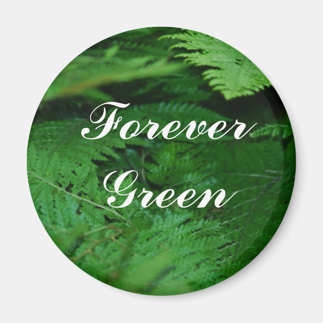 Aimant Vert pour toujours (Devant)