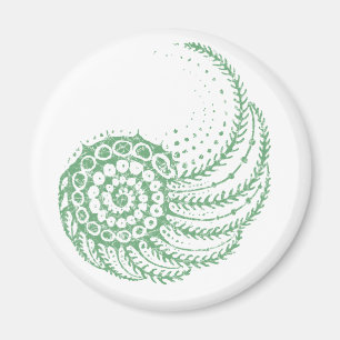 Aimant Vert spirale organique