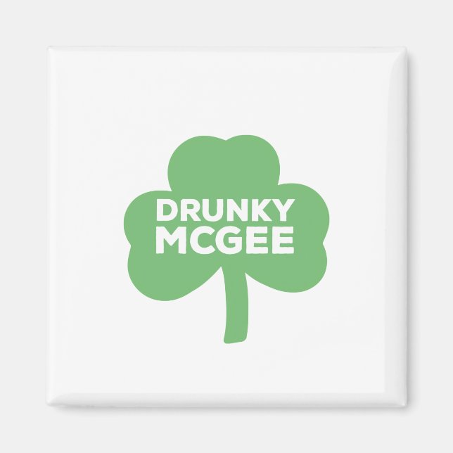 Aimant Vestiaire de la Saint-Patrick de Drunky McGee (Devant)