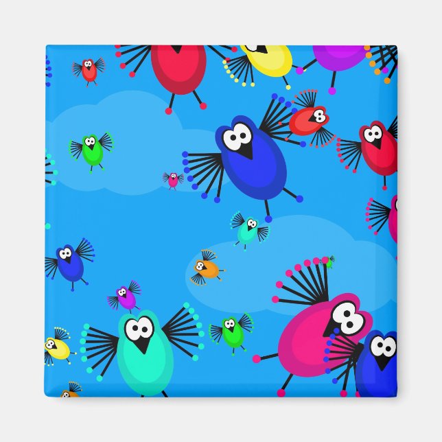 Aimant Vestiges d'oiseaux (Devant)