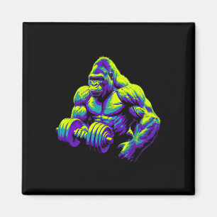 Aimant Vêtement de gym de singe gorille Bodybuilding Work
