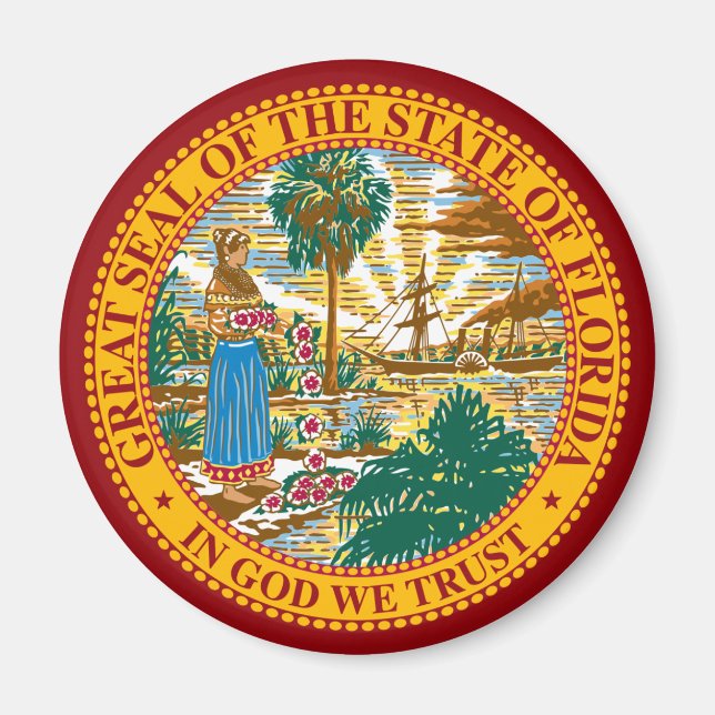 AIMANT VÊTEMENT D'ÉTAT FLORIDE (Devant)