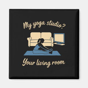 Aimant Vêtements Actifs de Yoga à Domicile Mon Studio de