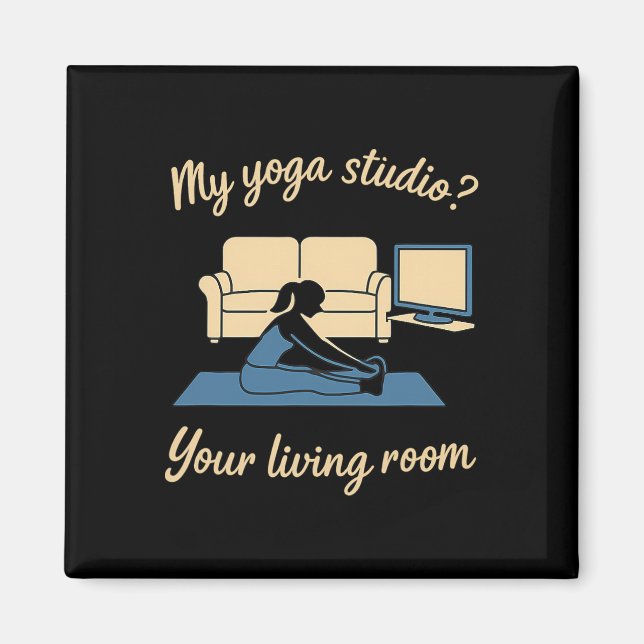 Aimant Vêtements Actifs de Yoga à Domicile Mon Studio de  (Devant)