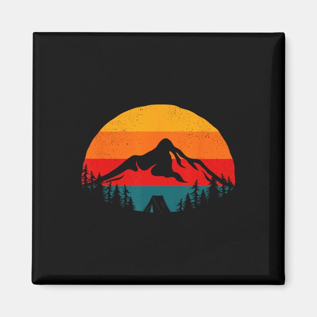 Aimant Vêtements de camping en plein air - Camping de ran (Devant)