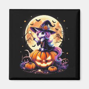 Aimant Vêtements Licorne Mignonne Sorcière Citrouille Hal