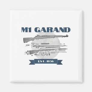 Aimant Vêtements M1 Garand - Uni-adultes, Noir,
