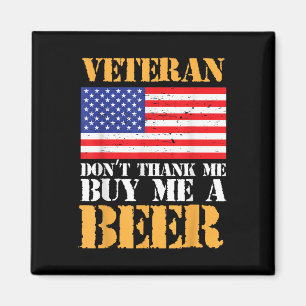 Aimant Vétéran Dont Merci Acheter Me Beer Memorial Vétéra