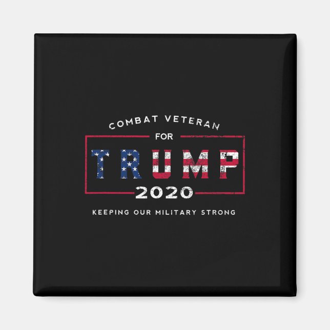 Aimant Vétéran Pour Trump 2020&# ; - Garder Notre Force M (Devant)
