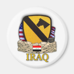 Aimant vétérans aéromobiles de ęr de cavalerie de