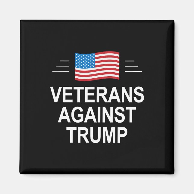 Aimant Vétérans contre Trump -  (Devant)