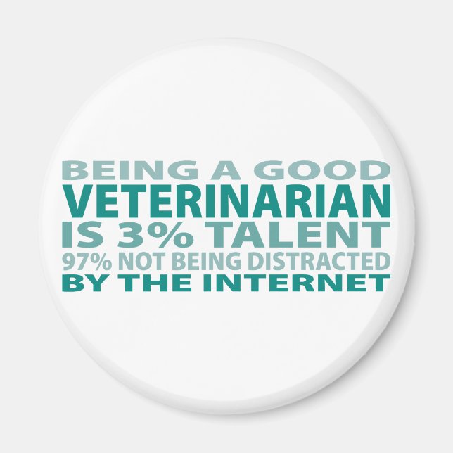Aimant Vétérinaire 3% Talent (Devant)