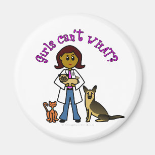 Aimant Vétérinaire féminine noire