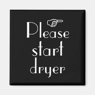 Aimant Veuillez mettre en marche un modèle plus sec