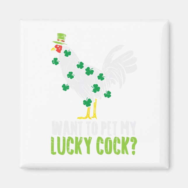 Aimant Veux Caresser Mon Cadeau Drôle De Saint-Patrick Po (Devant)