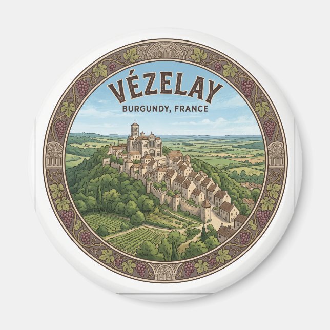 Aimant Vézelay France (Devant)