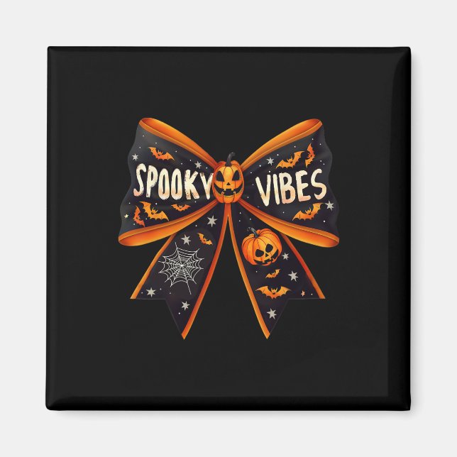 Aimant Vibes Coquette Bow Halloween Super Femmes Filles K (Devant)