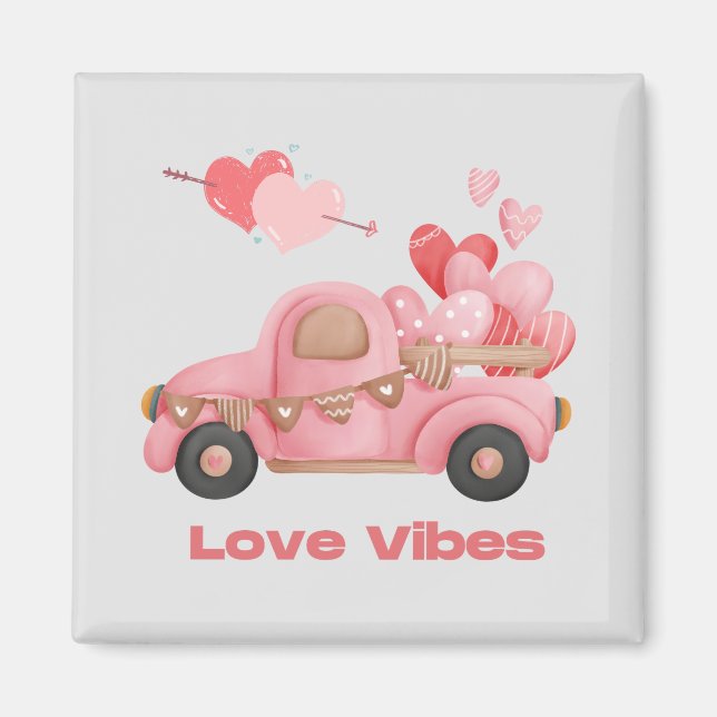 Aimant Vibes d'amour, Saint Valentin 2023 (Devant)