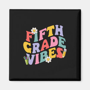 Aimant Vibes de cinquième année Retour à l'école 5e année