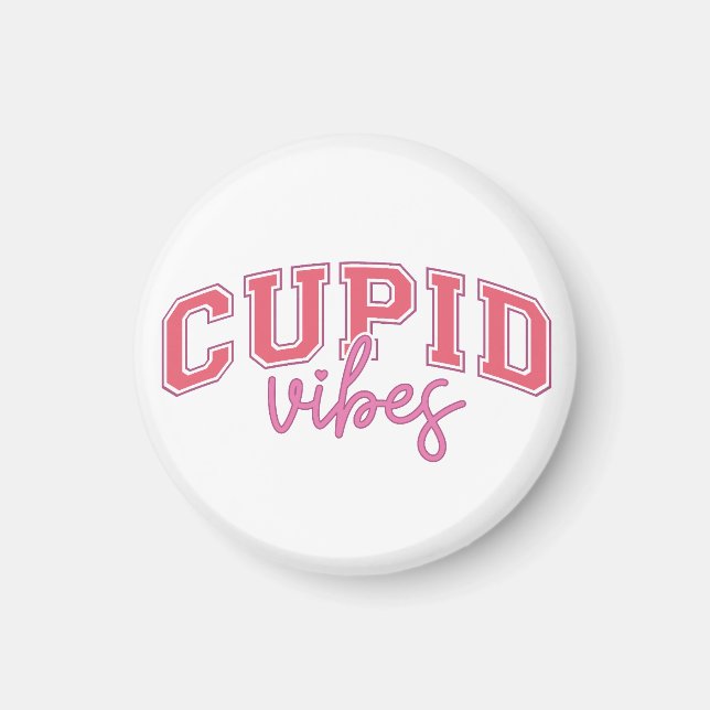 Aimant Vibes de Cupidon de la Saint-Valentin (Devant)