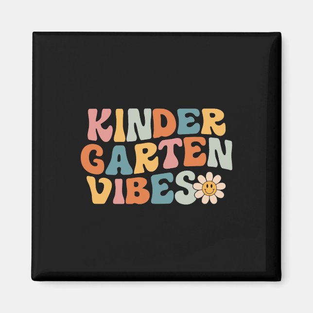 Aimant Vibes de jardin d'enfants - Kinder Crew Retro Prem (Devant)
