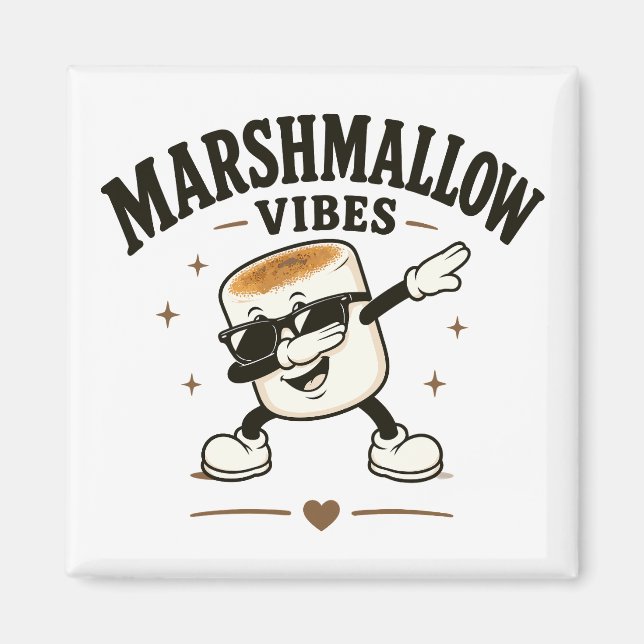 Aimant Vibes de marshmallow (Devant)