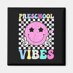 Aimant Vibes de maternelle visage souriant rentrée scolai