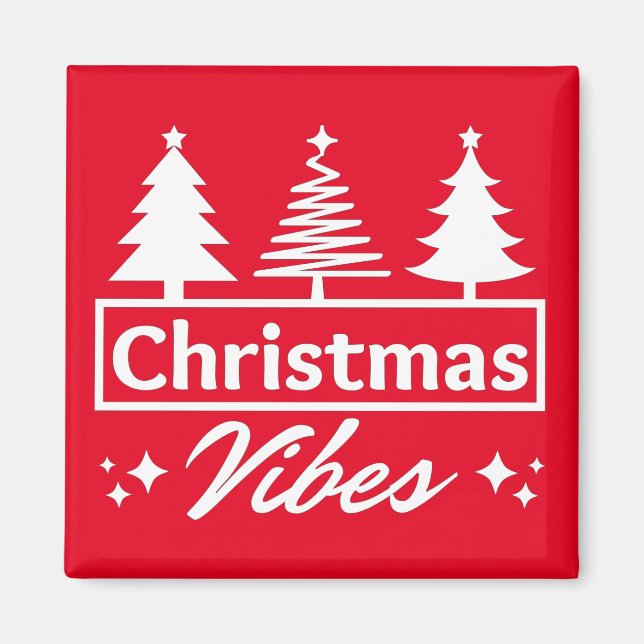 Aimant Vibes de Noël (Devant)