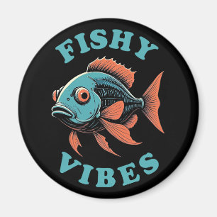 Aimant Vibes de poissons - Poisson amusant