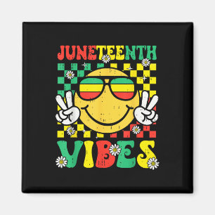 Aimant Vibes Juneteenth 19 juin 1865 Adolescente noire af
