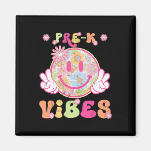 Aimant Vibes Pré-maternelle Groovy 1er Jour D'école Ensei