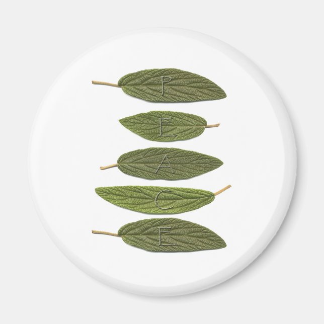 Aimant VIBIRNUM LA PAIX feuille (Devant)