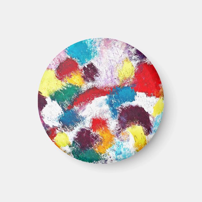 Aimant Vibrant coloré Cravates multicolores (Devant)