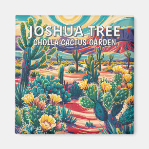 Aimant Vibrant Parc national de Joshua Tree Cactus Person