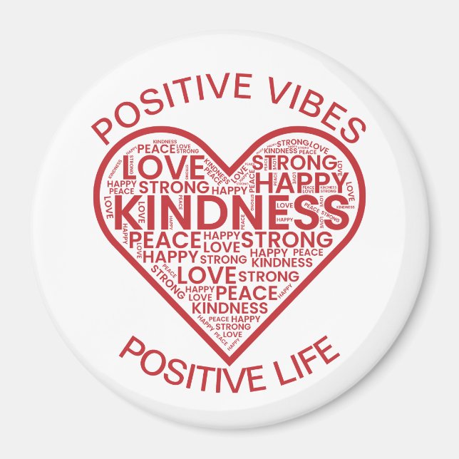 Aimant Vibrations Positives Vie Positive (Devant)