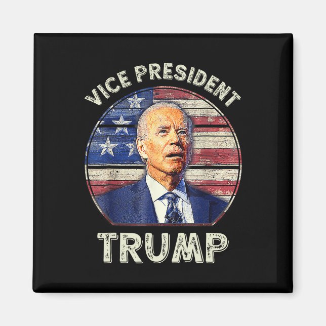 Aimant Vice-président Trump Drapeau américain Biden Élect (Devant)