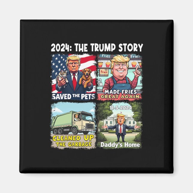 Aimant Victoire Trump 2024 La plus grande inauguration de (Devant)