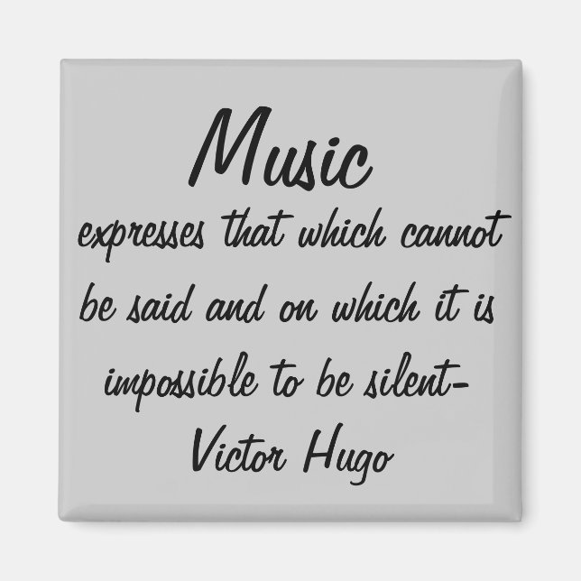 Aimant Victor Hugo Cite Express de musique (Devant)