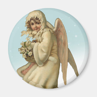 Aimant Victorian Christmas Angel Girl