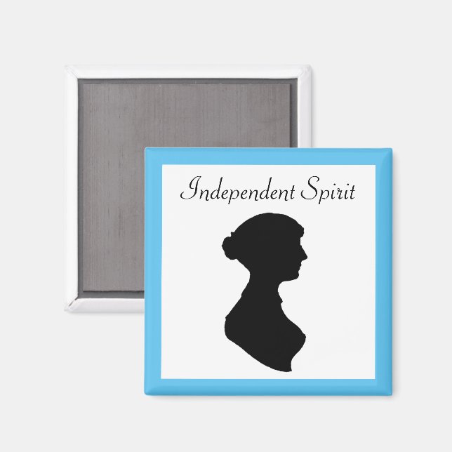 Aimant Victorian Regency Femme Silhouette Art indépendant (Recto/Verso)