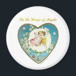 Aimant Victorian Valentine On the Angels of Angels Gifts<br><div class="desc">You are viewing The Lee Hiller Design Collection. Keds, Apparel, Accessories, Postage Stamps, Aprons, Cards, Gifts & Collectibles featuring fabric prints from Lee Hiller's fabric swatch collection or Digital Art Collection. She is ranked #1 America's Favorite Love Columnist on Google, MSN, and Yahoo!. We think you will enjoy your Lee...</div>